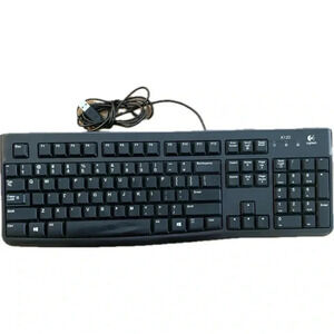 Logitech‎ K120 920-002851 Wired Keyboard Black Tested Working